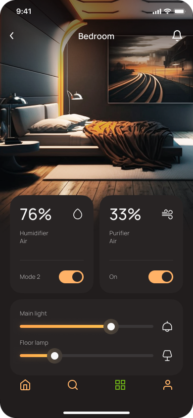 Smart Home bedroom control