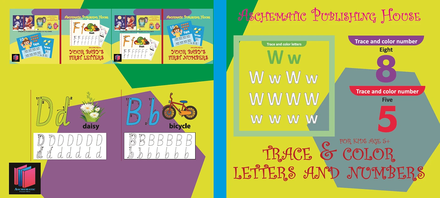 Trace & Color Letters and Numbers — cover