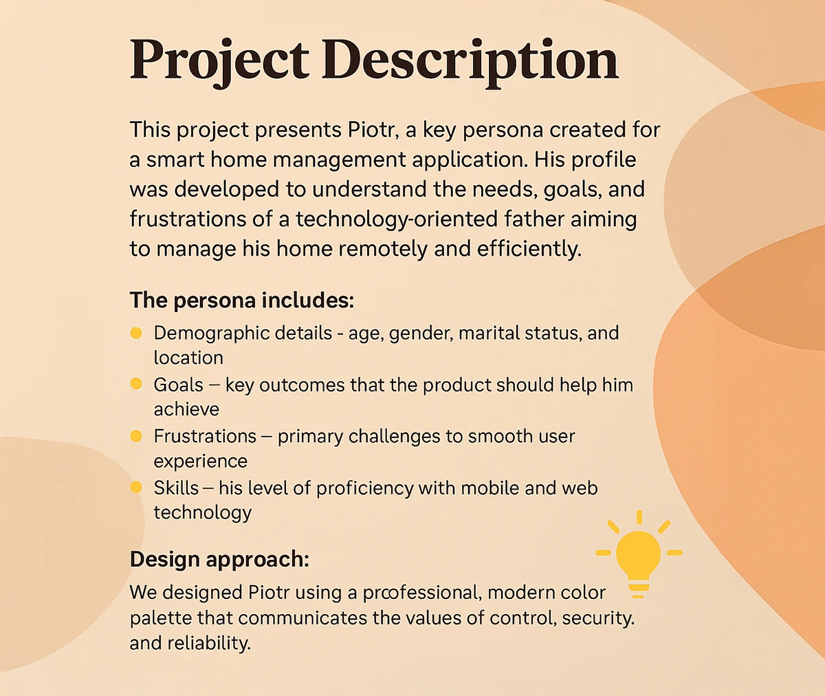 Smart Home Persona — Piotr